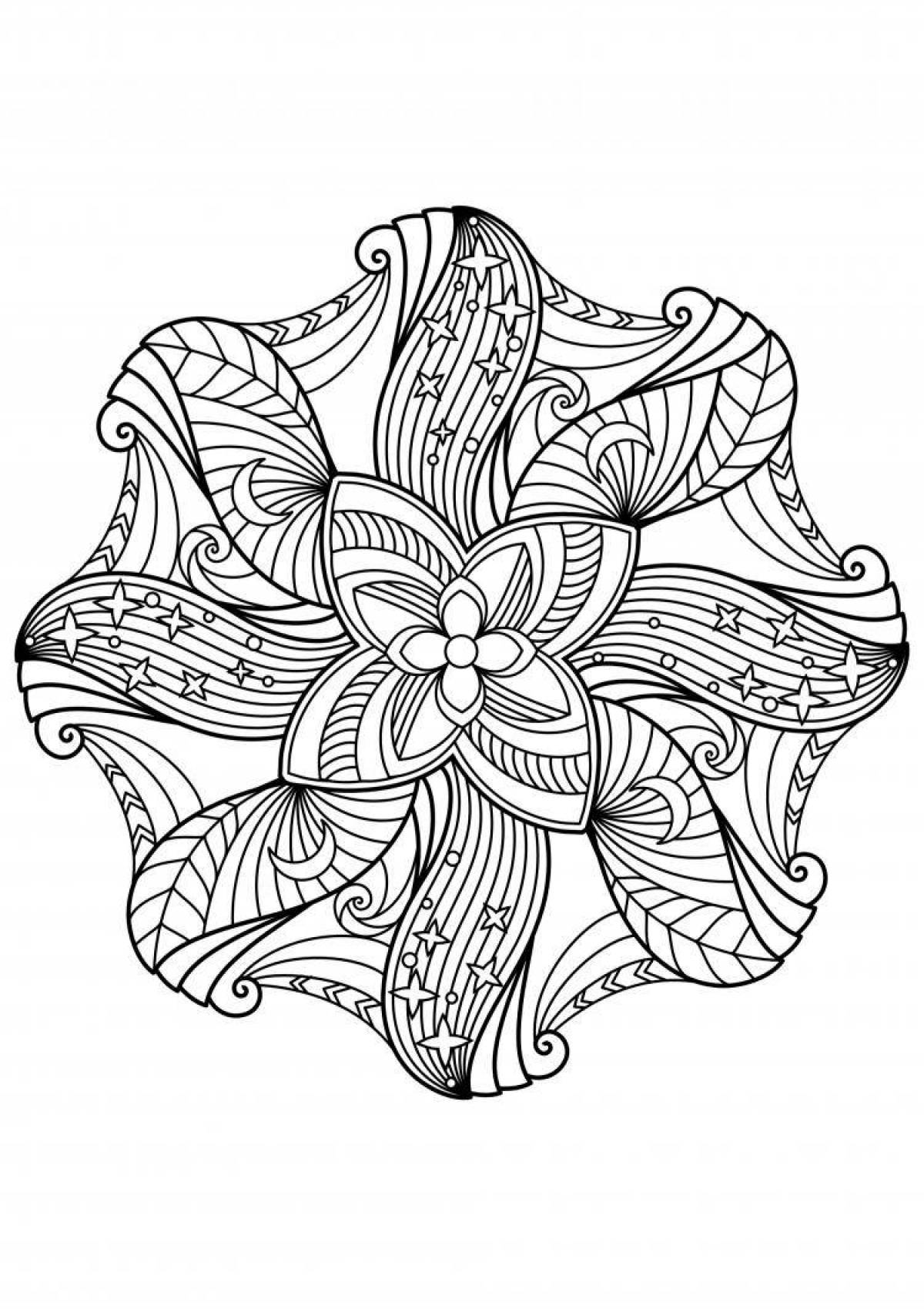 Photo Charming anemone coloring book