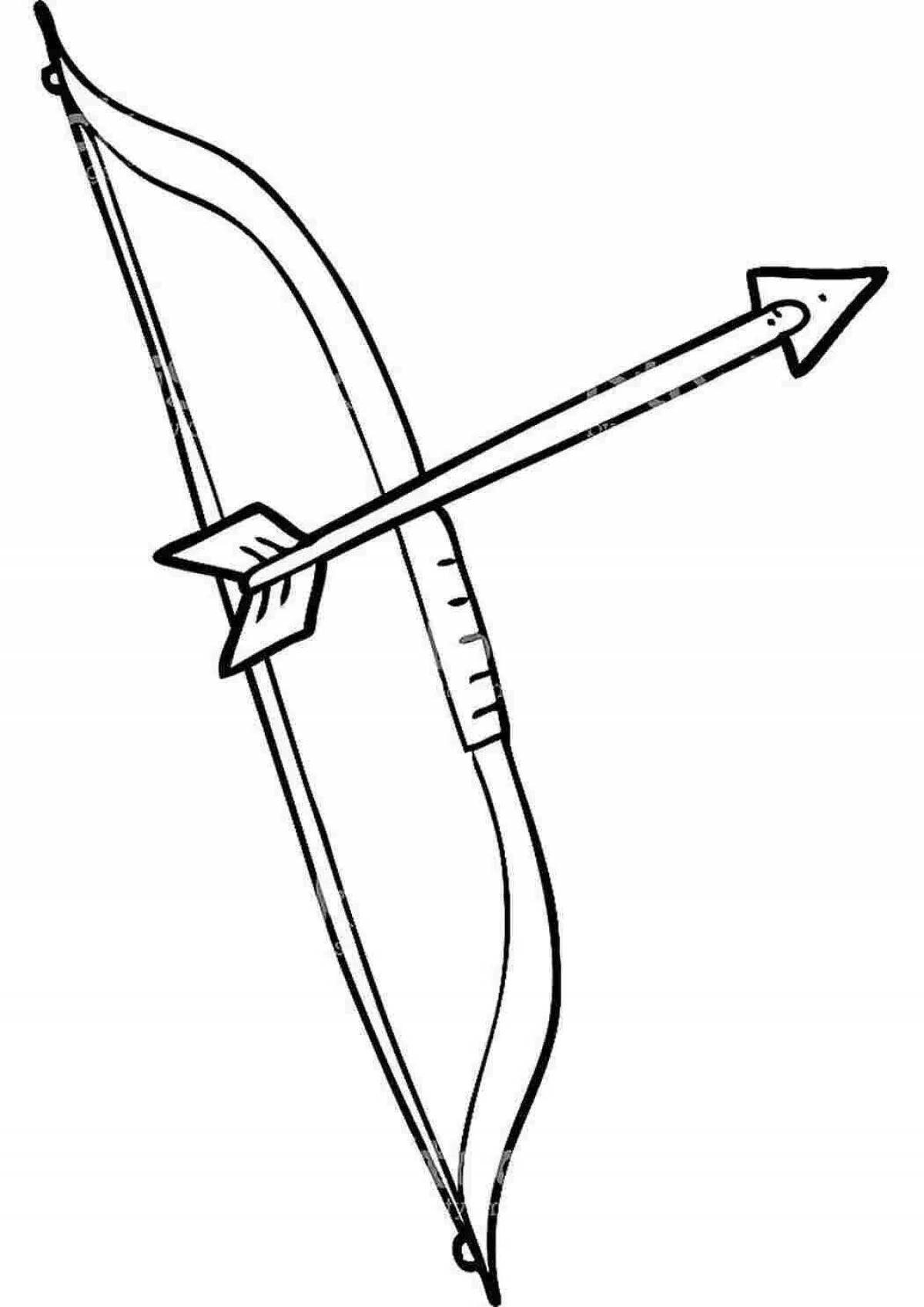 Bow weapon coloring book
