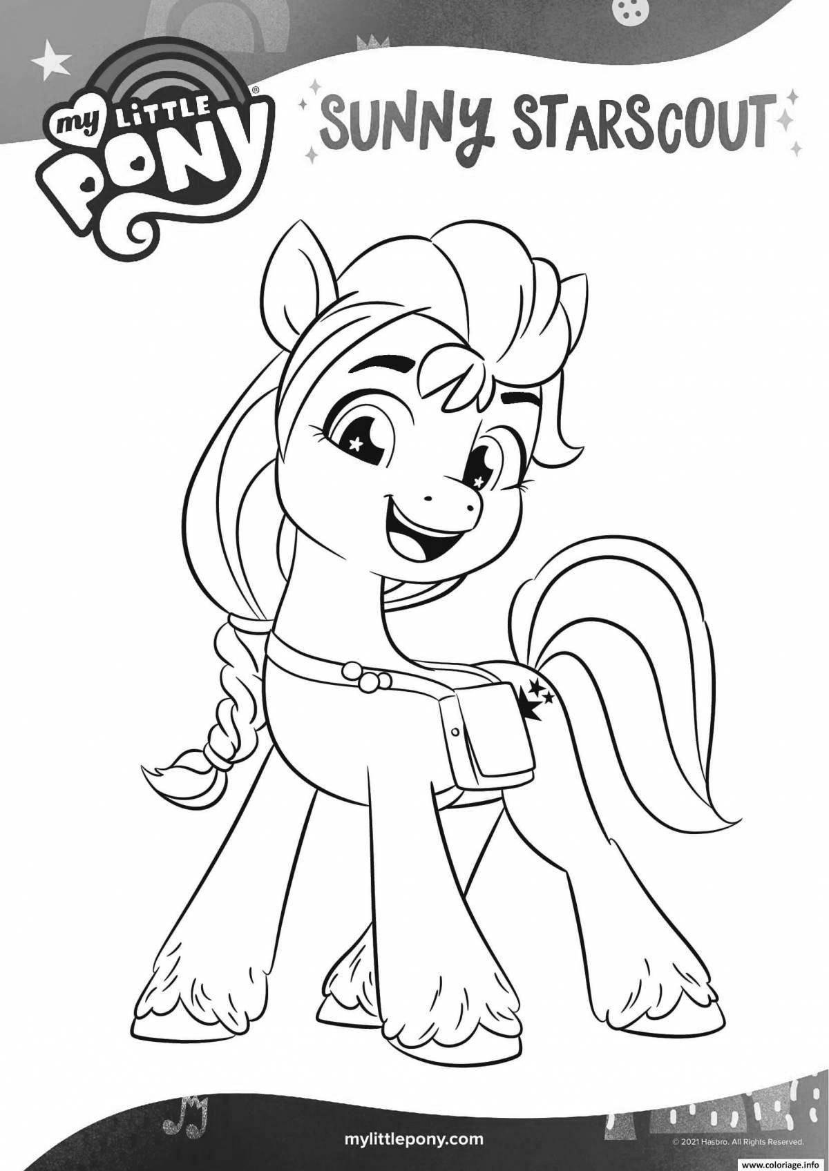 Cute pony coloring