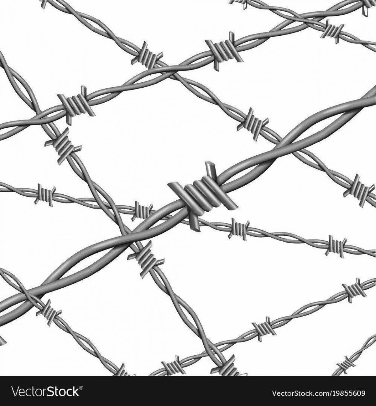 Photo Exquisite barbed wire coloring book