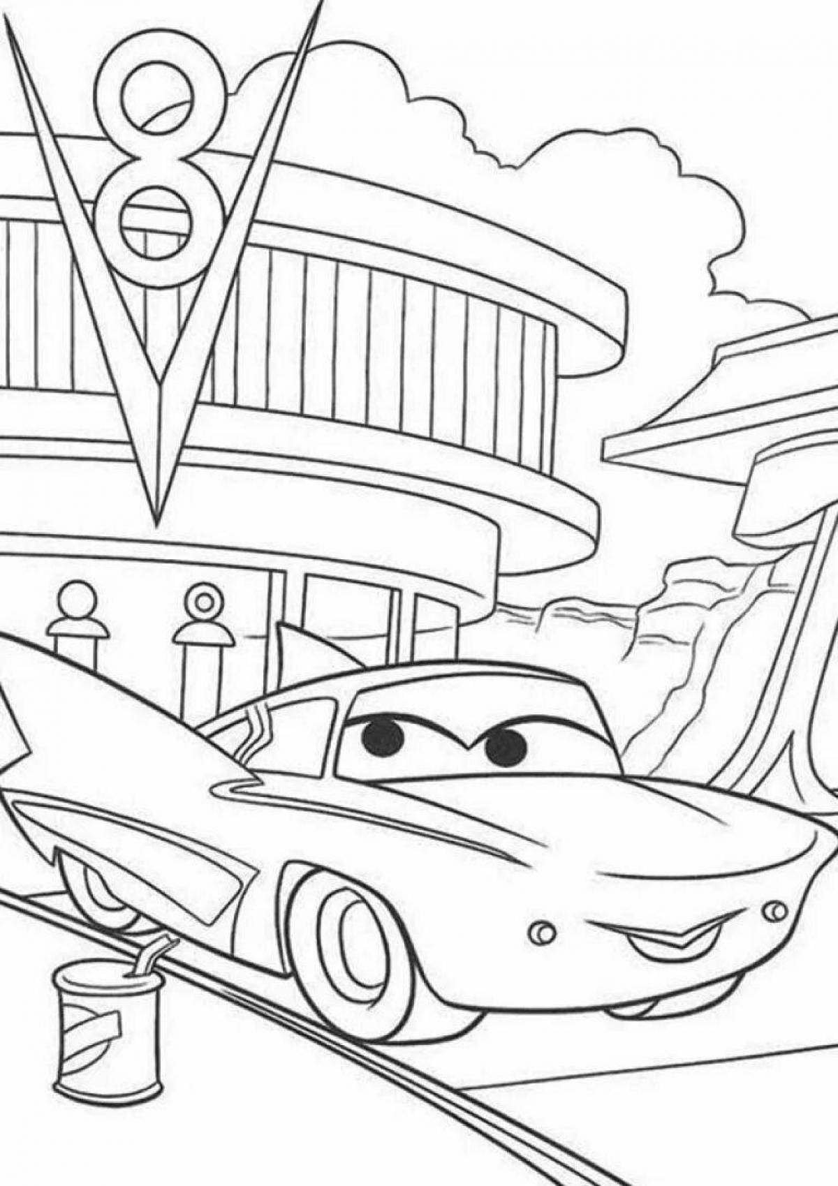 Ramon cars comic coloring book