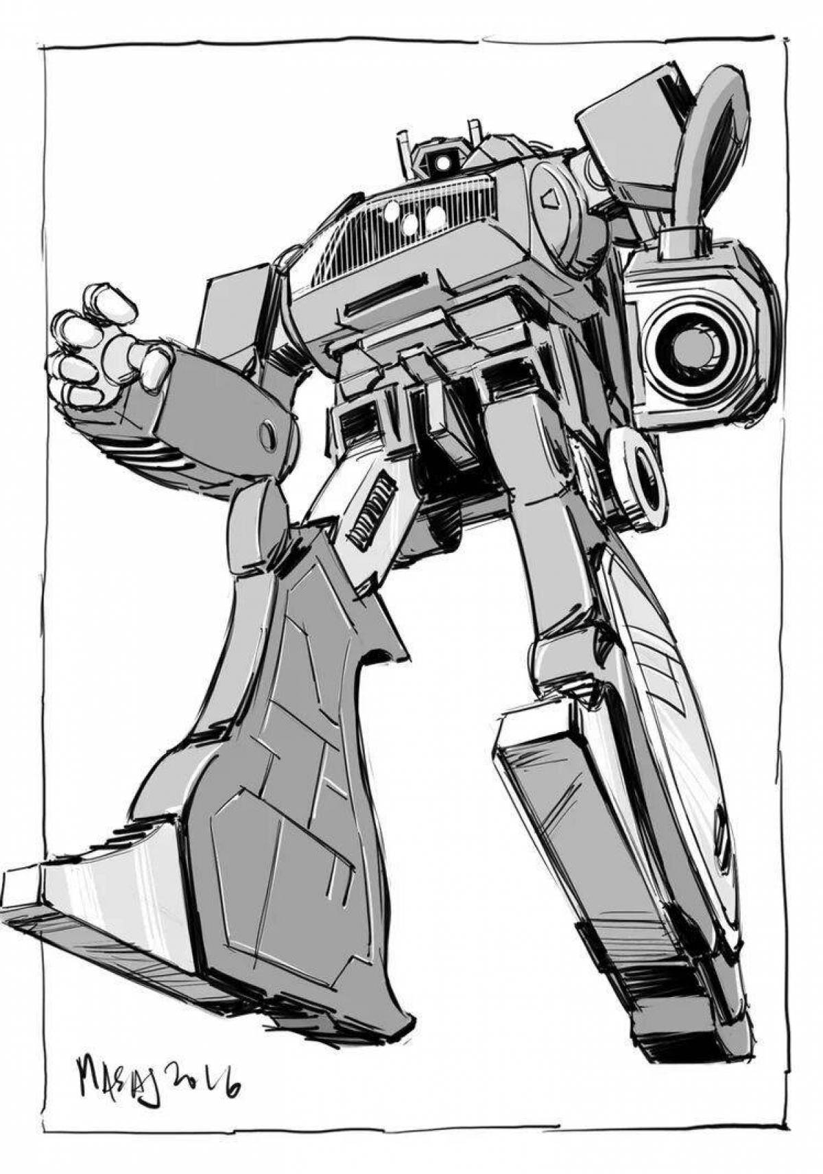 Раскраска Раскраска intense shockwave transformers