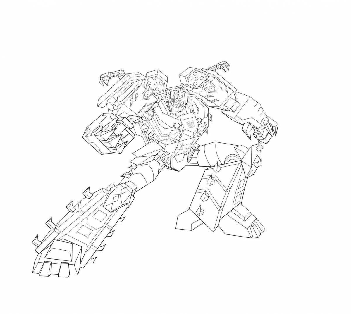 Shockwave transformers animated coloring pages