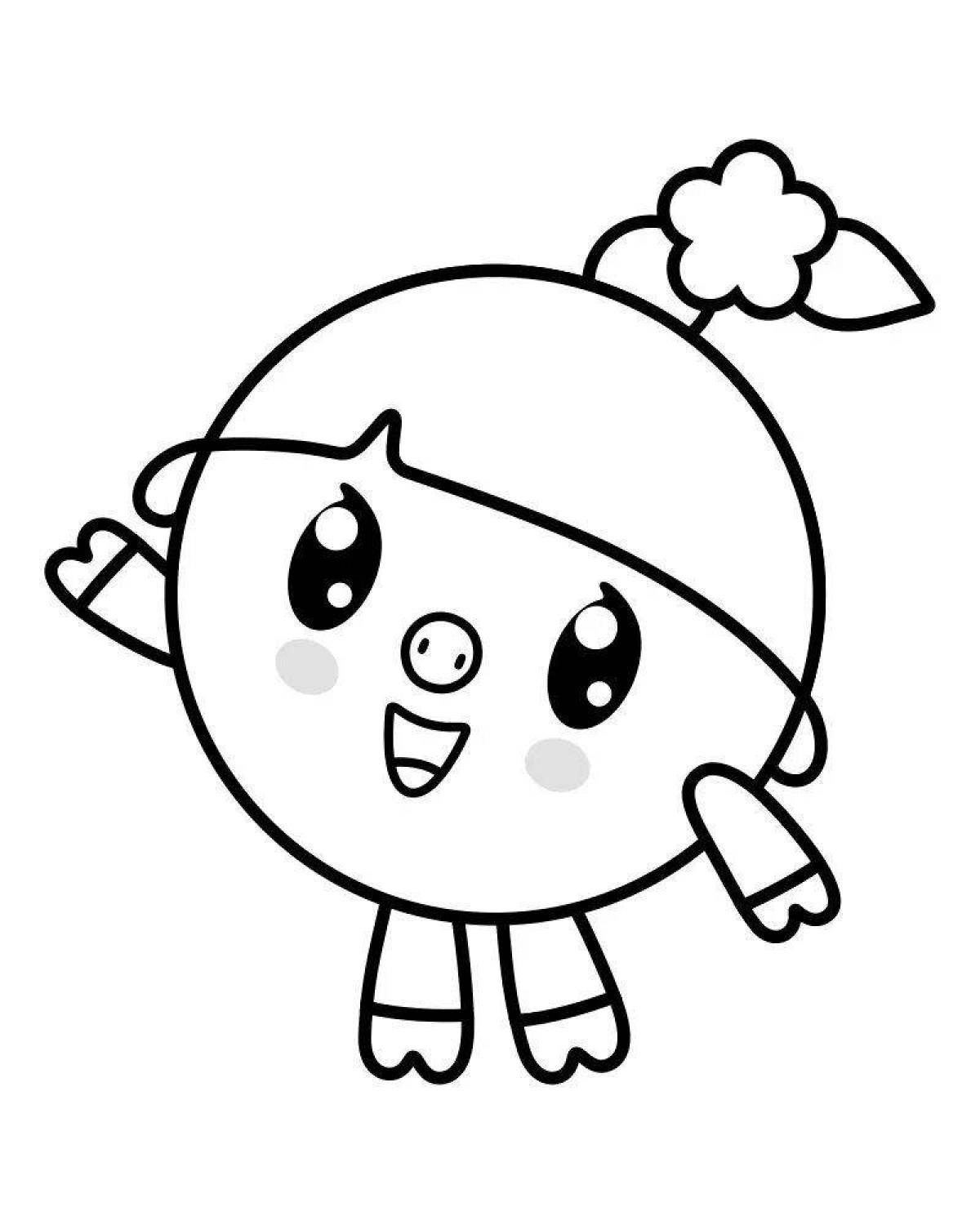 Playful lamb coloring page