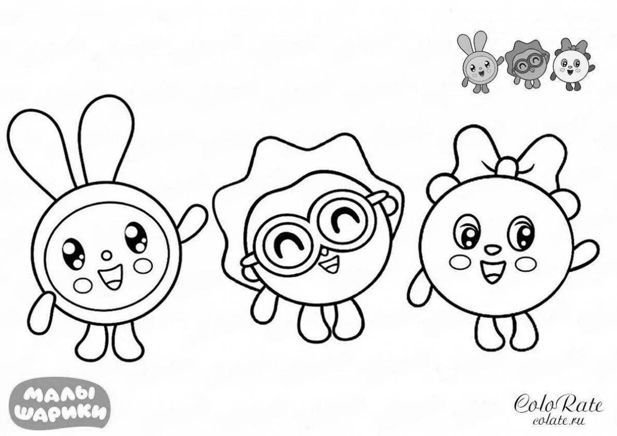 Cute little sheep coloring book