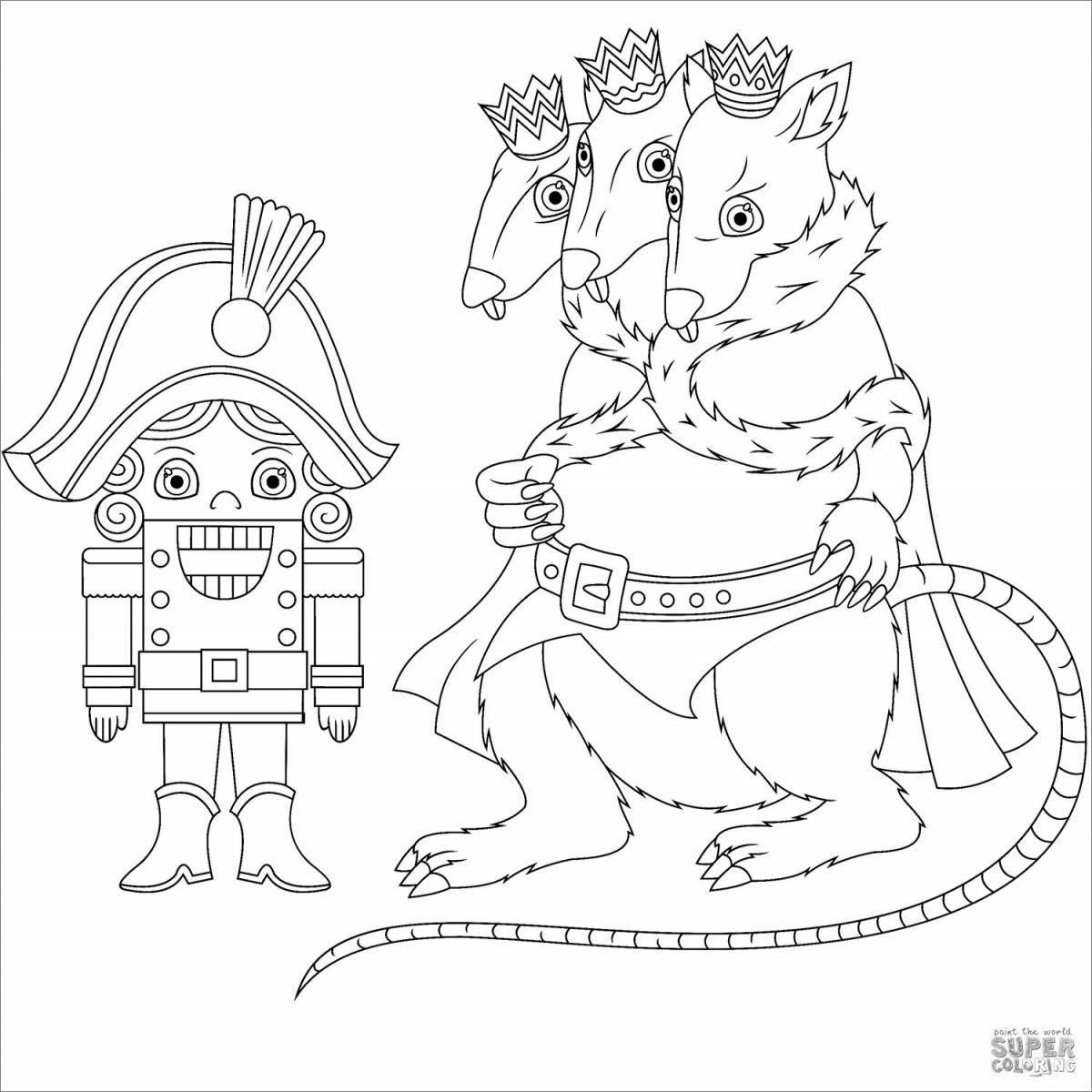 Glorious nutcracker poster coloring page
