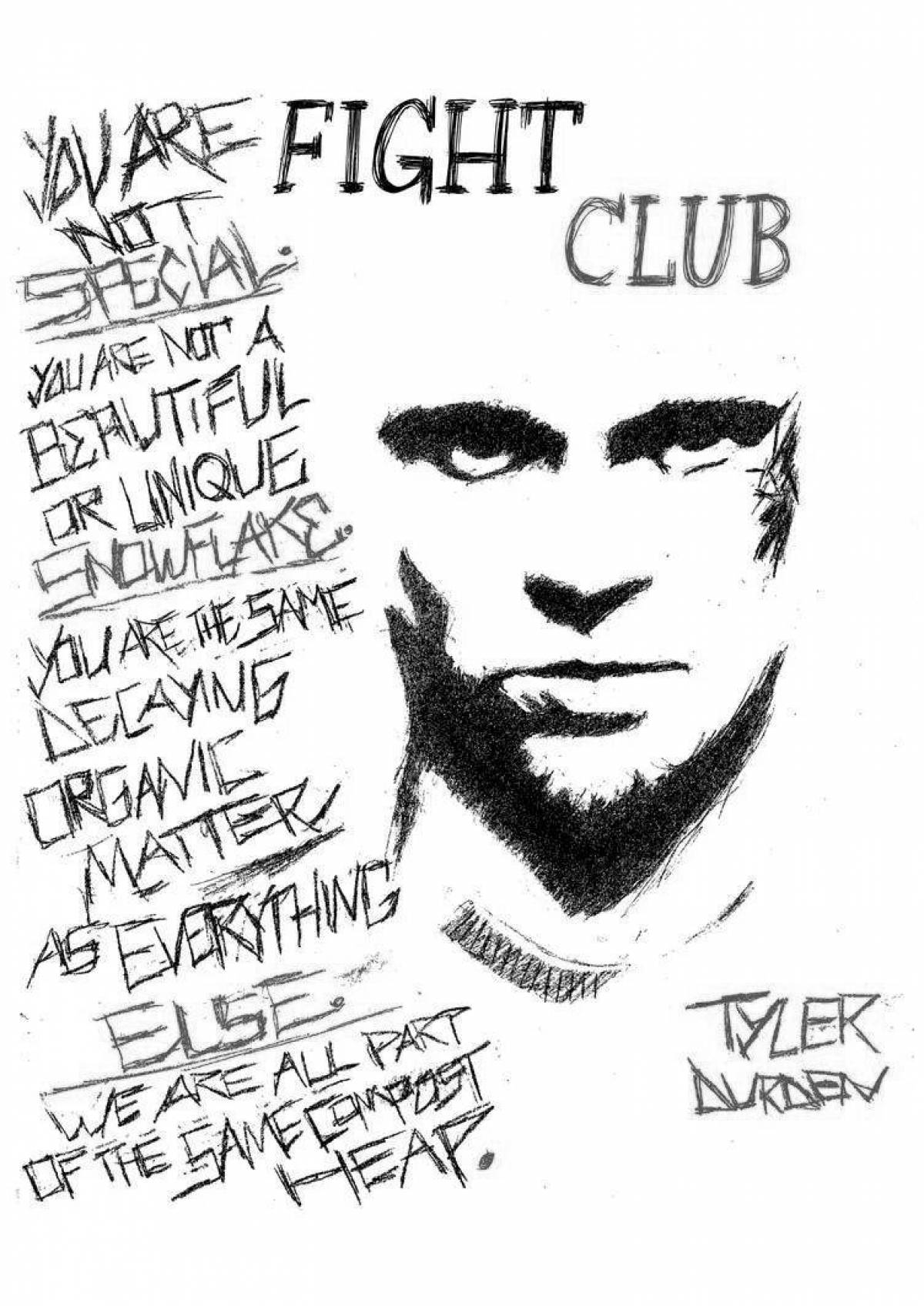 Photo Fight club glitter paint