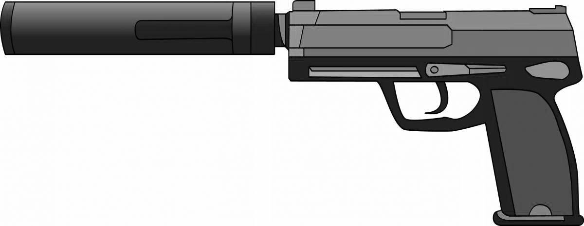 Glowing usp genesis coloring page