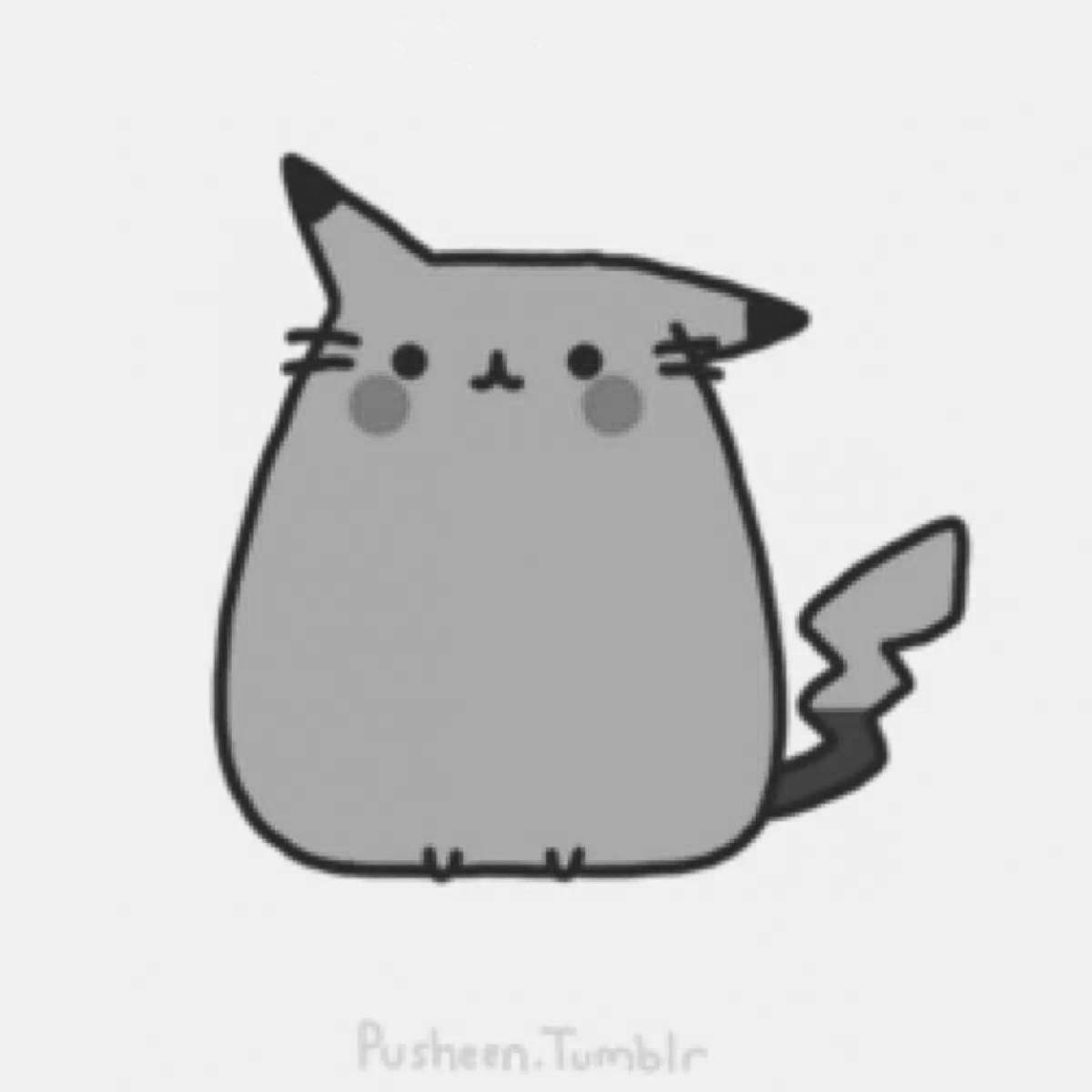 Exquisite pikachu pusheen coloring book