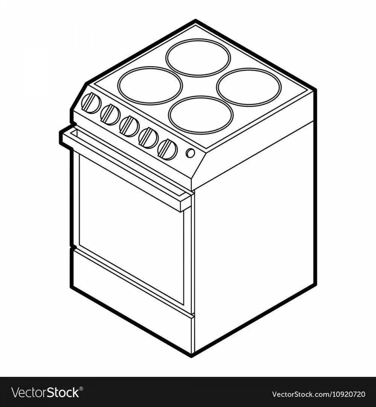 Coloring book gorgeous cooker