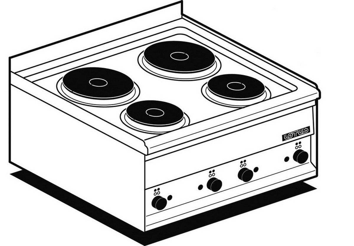 Cute cooker coloring page