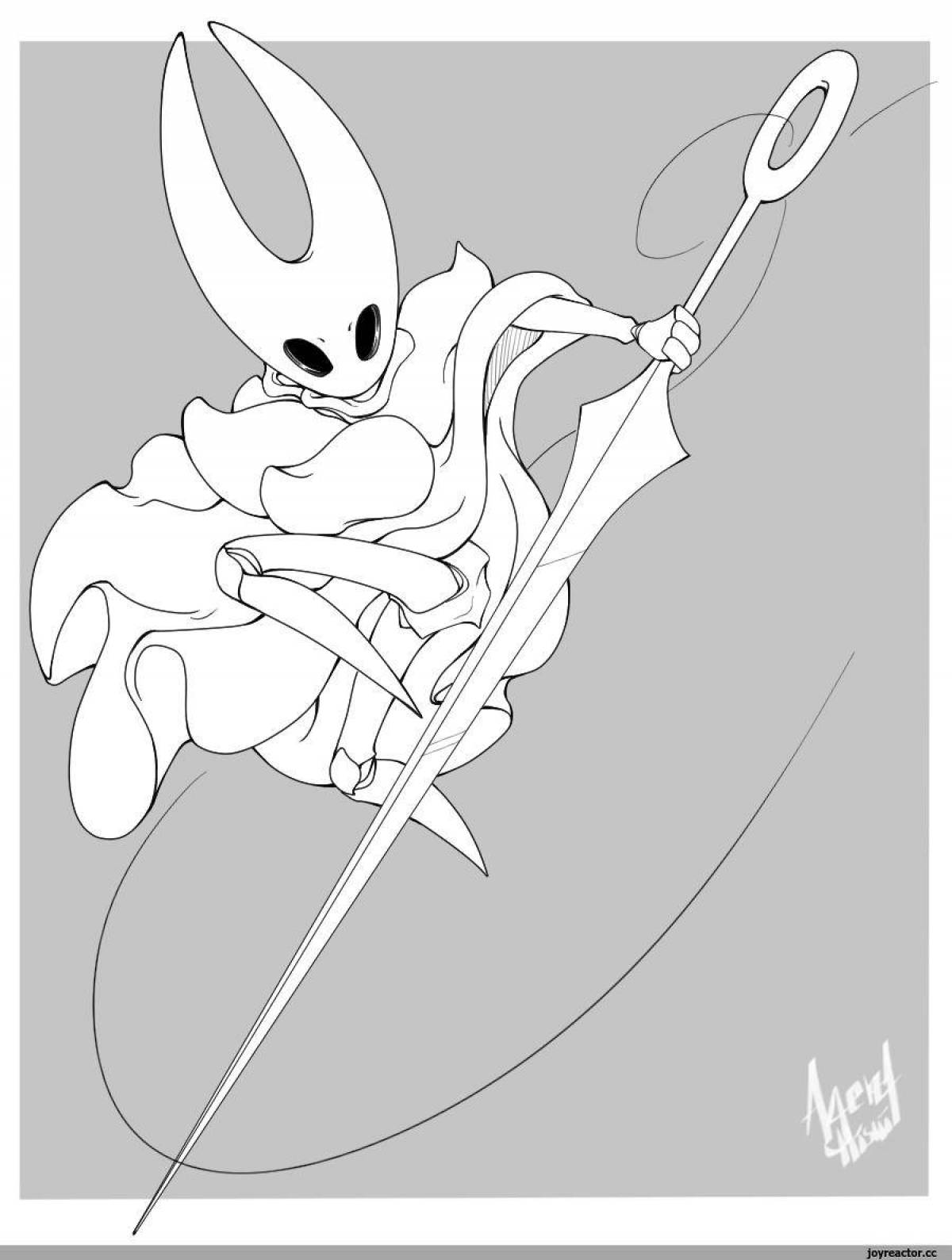 Delightful coloring of the hollow knight