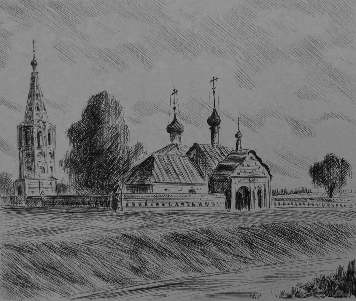 Раскраска безупречный рязанский кремль