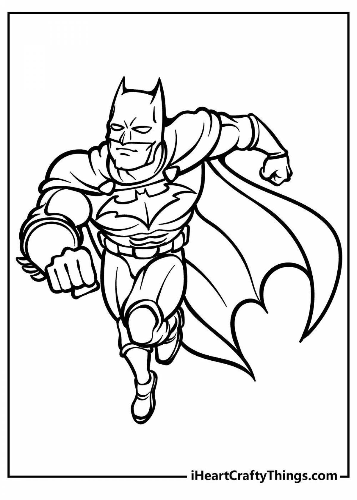 Мобильная раскраска magical batman