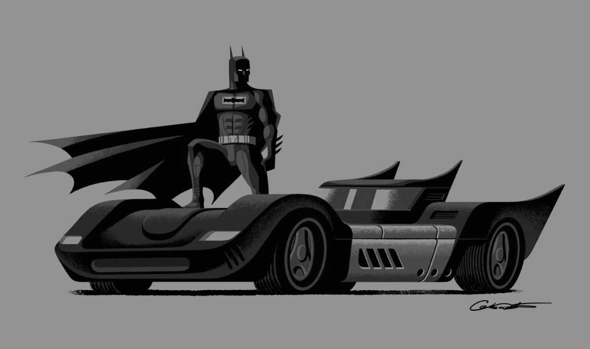 Batman mobile coloring
