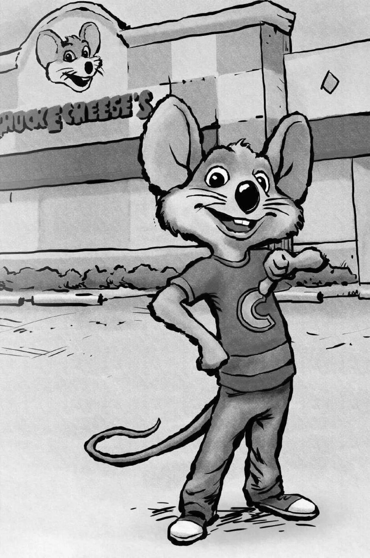 Chucky cheese coloring page