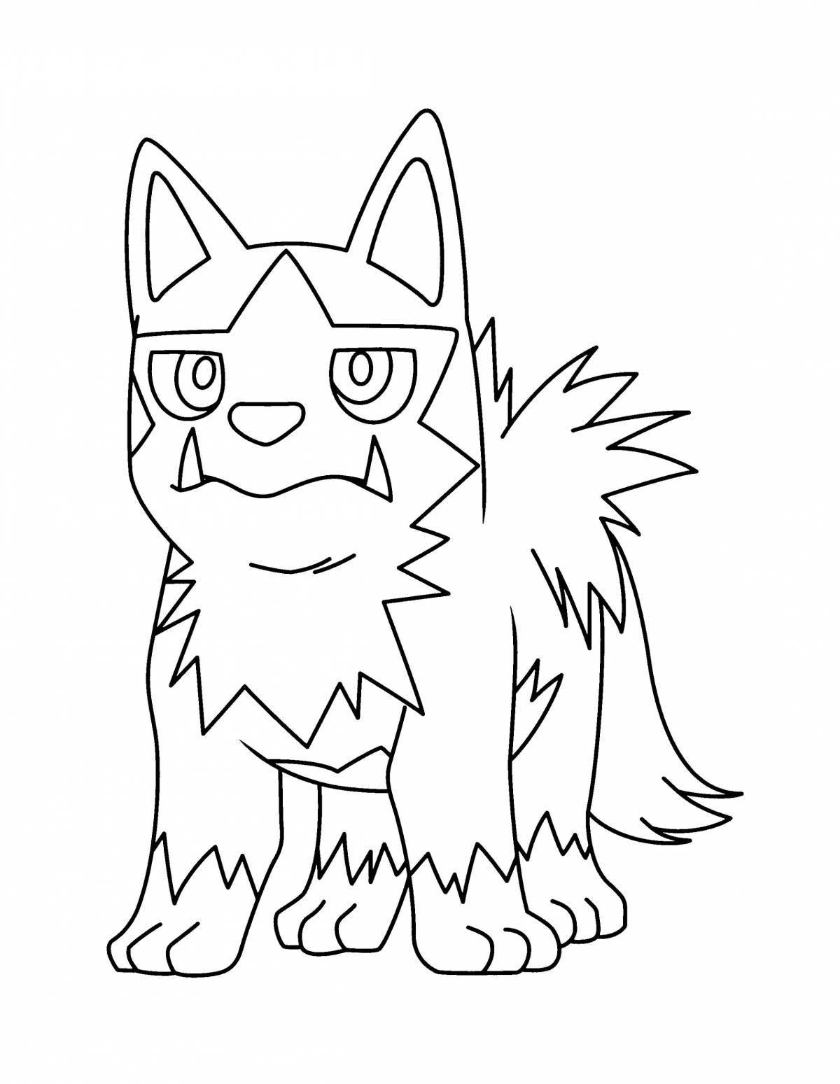 Angry cat coloring book