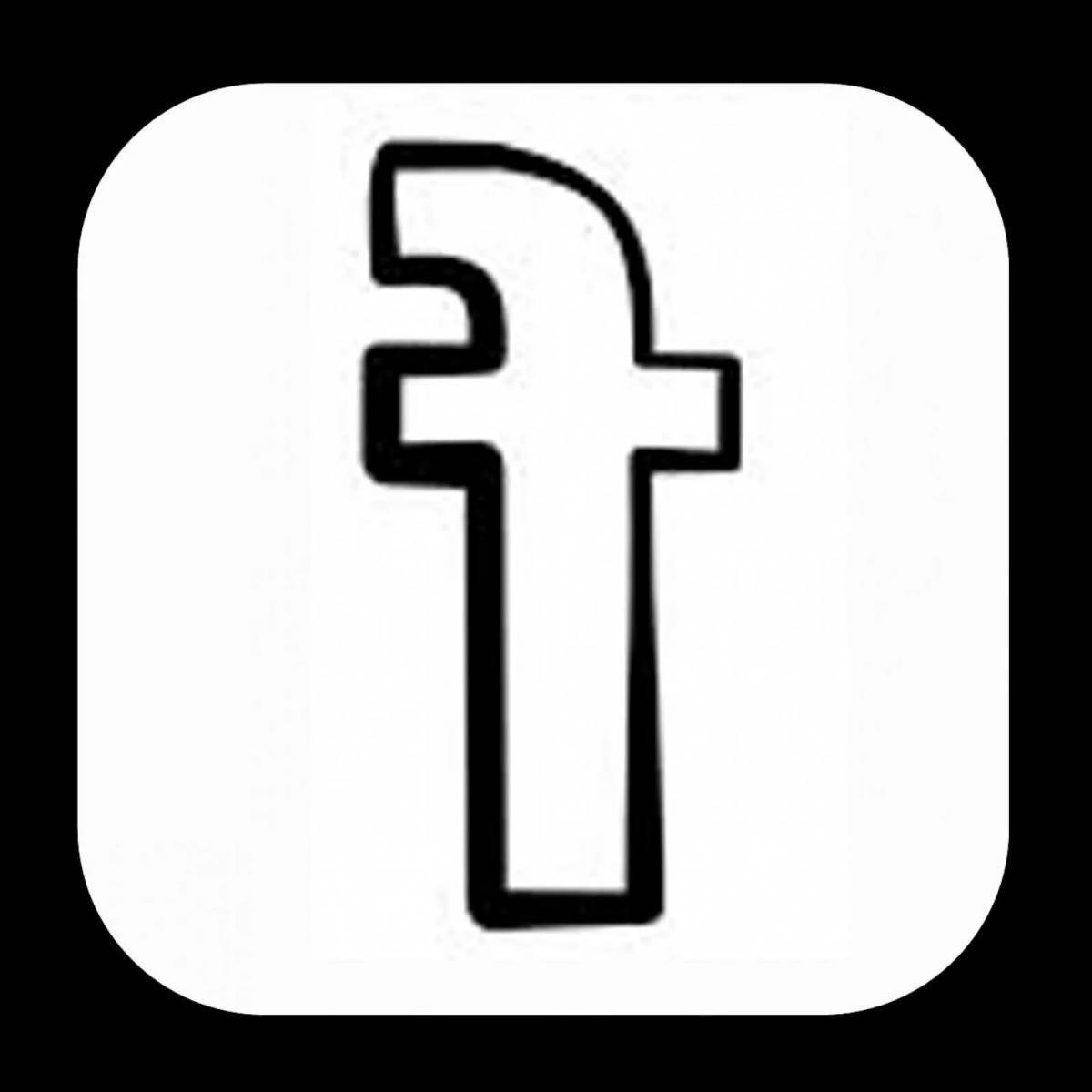 Юмористическая раскраска логотипы социальных сетей
