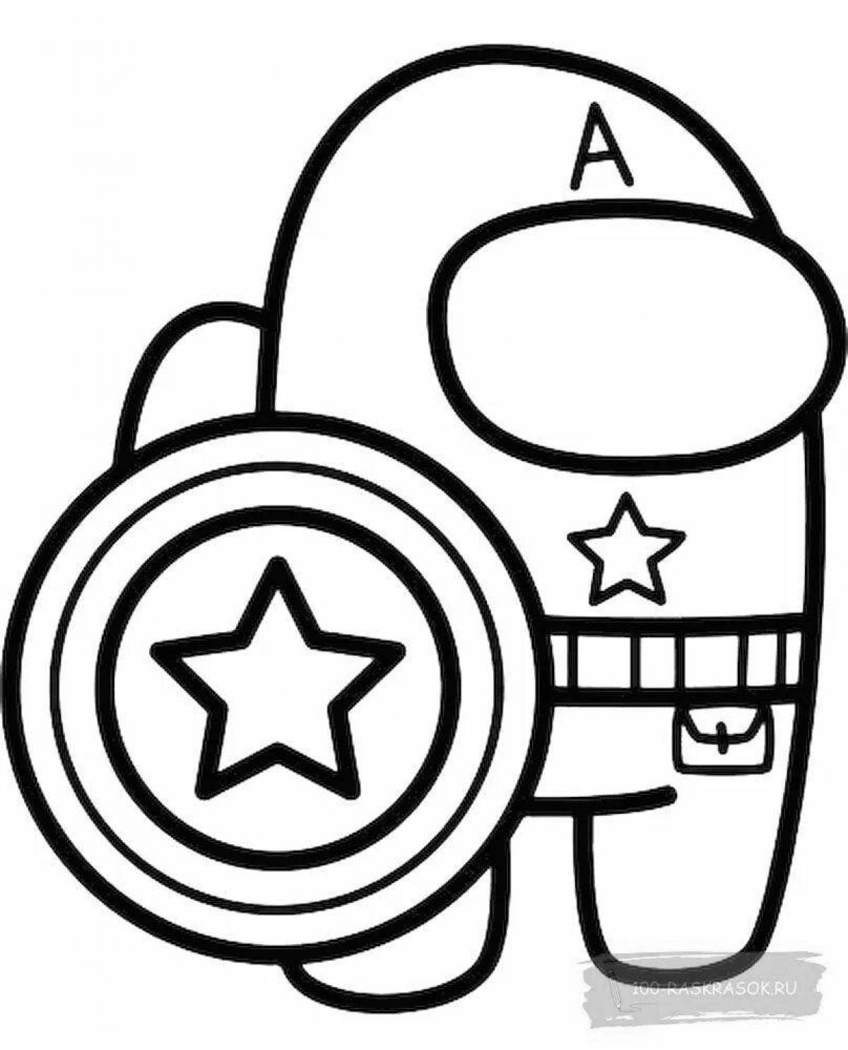 Photo Coloring bright omon kas