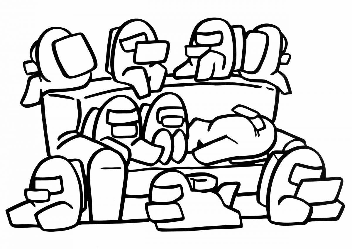 Photo Colouring peaceful omon kas