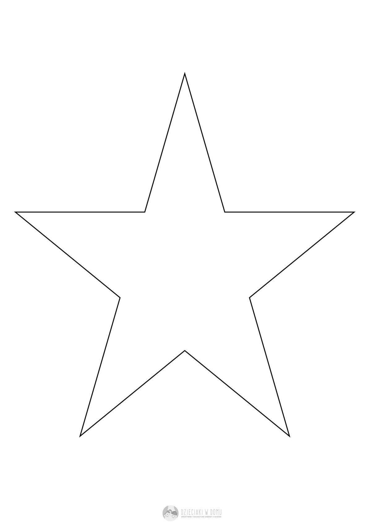 Fascinating six pointed star coloring page