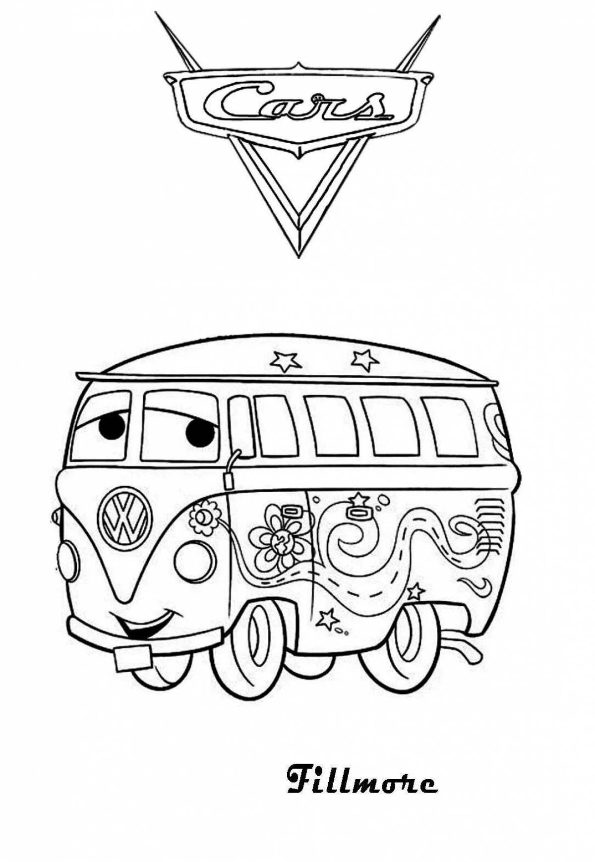 Colorful sheriff's car coloring page