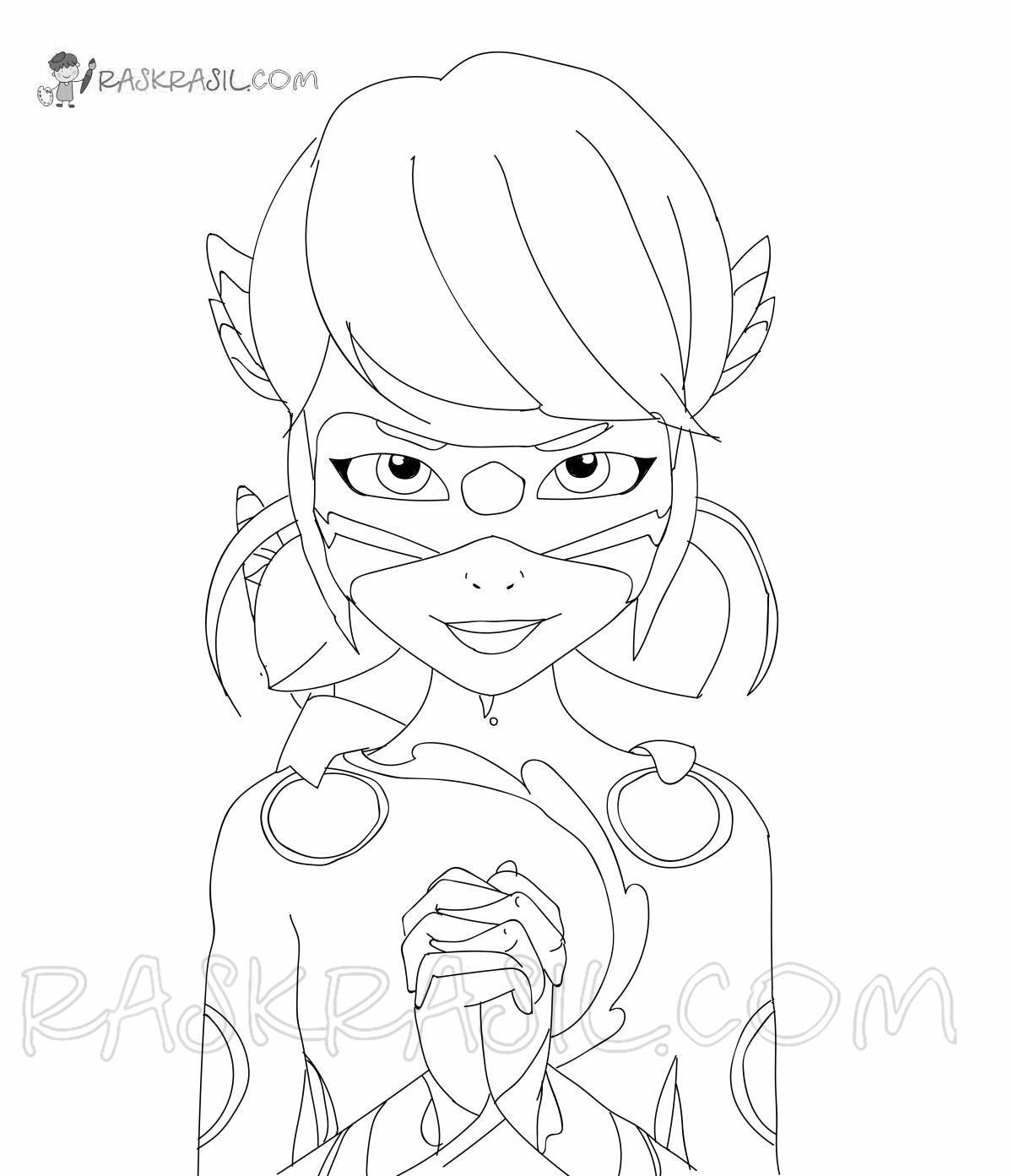 Radiant le bug coloring page
