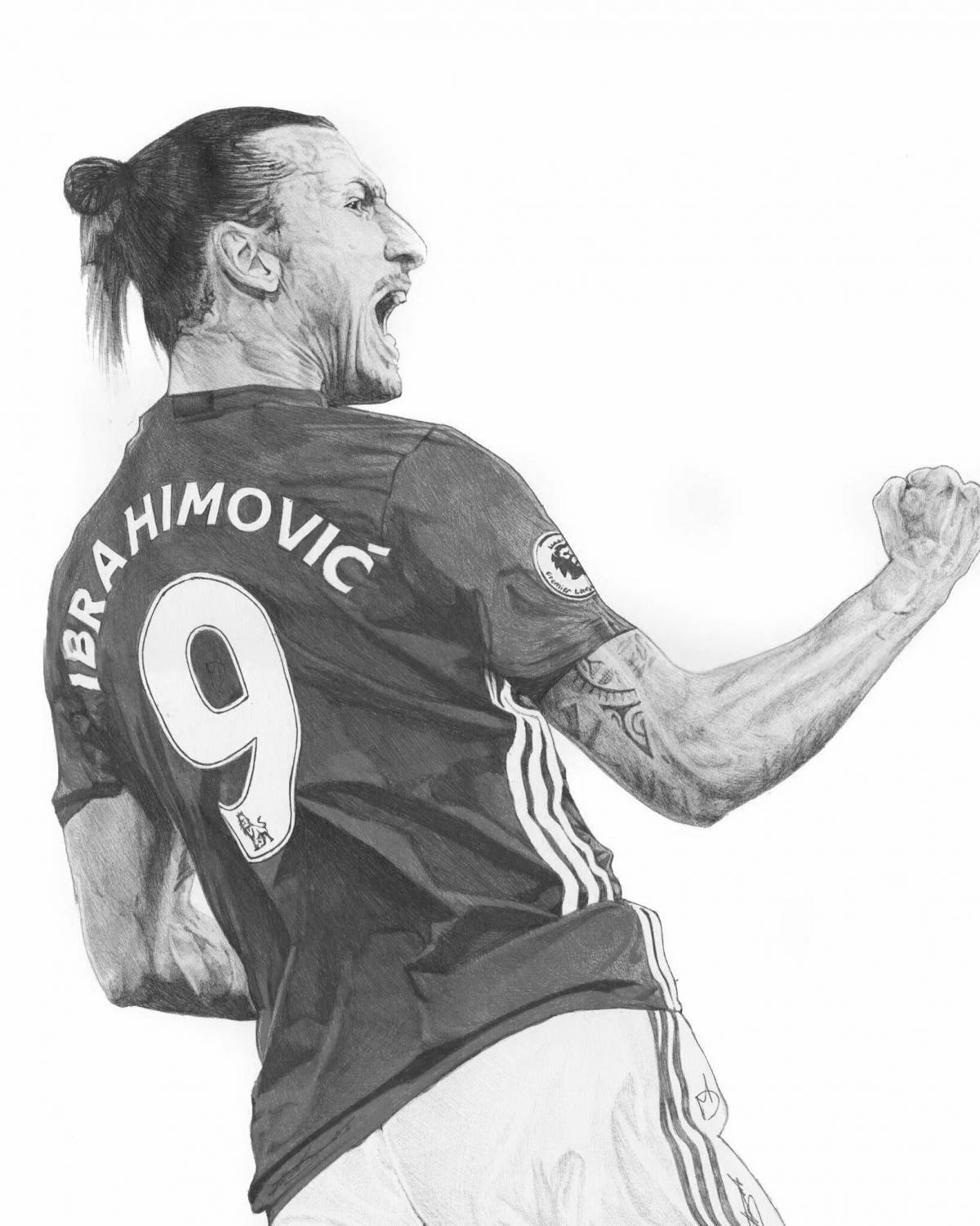 Gorgeous zlatan ibrahimovic coloring book