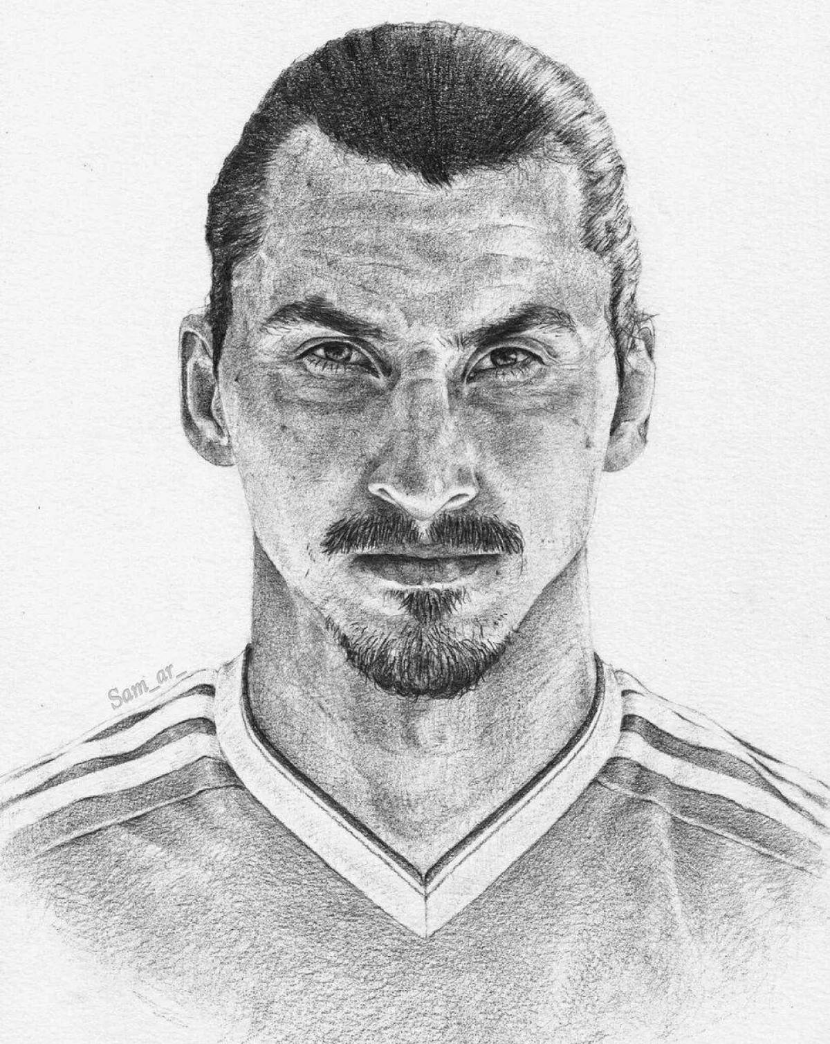 Coloring book brilliant zlatan ibrahimovic