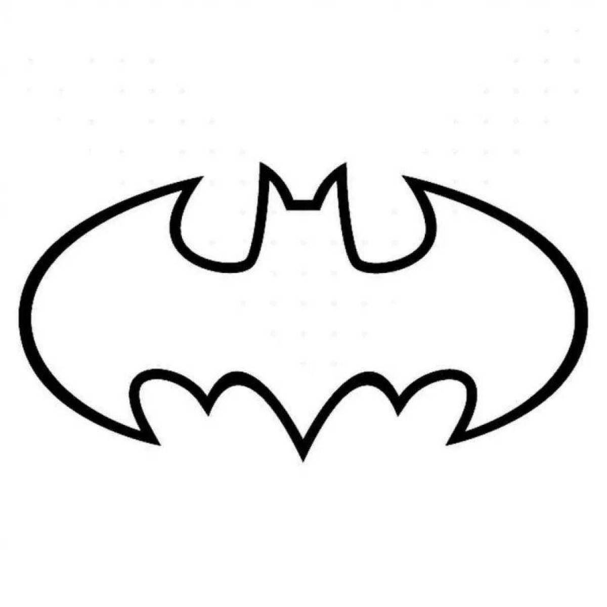 Coloring majestic batman icon