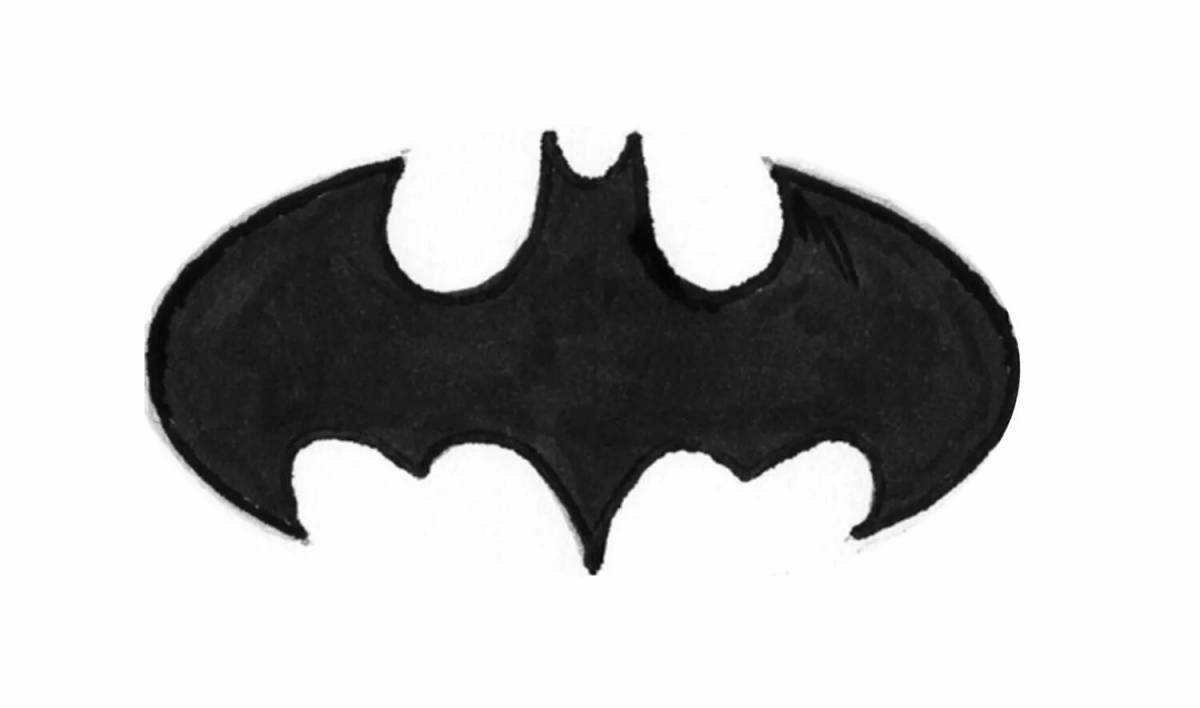 Страница раскраски radiant batman icon