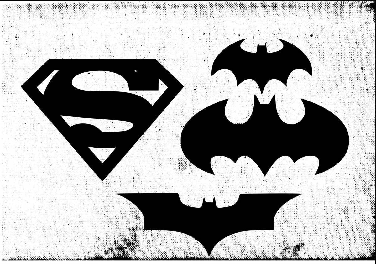 Coloring superb batman icon