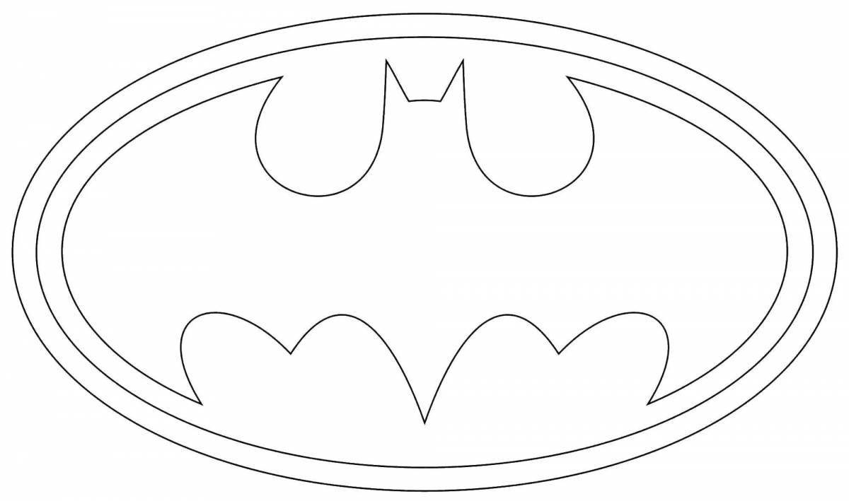 Batman divine icon coloring page