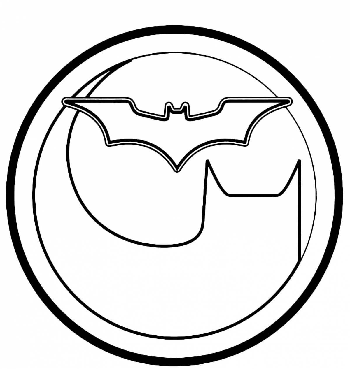 Раскраска perfect batman icon