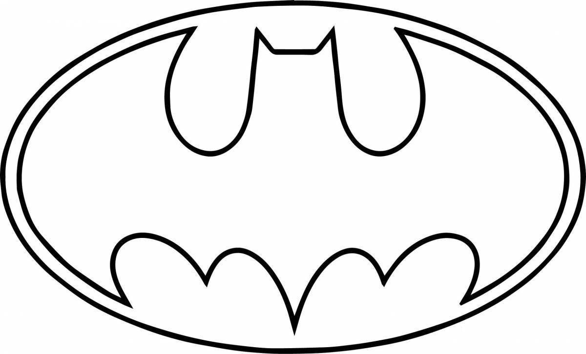 Batman fashion icon coloring page