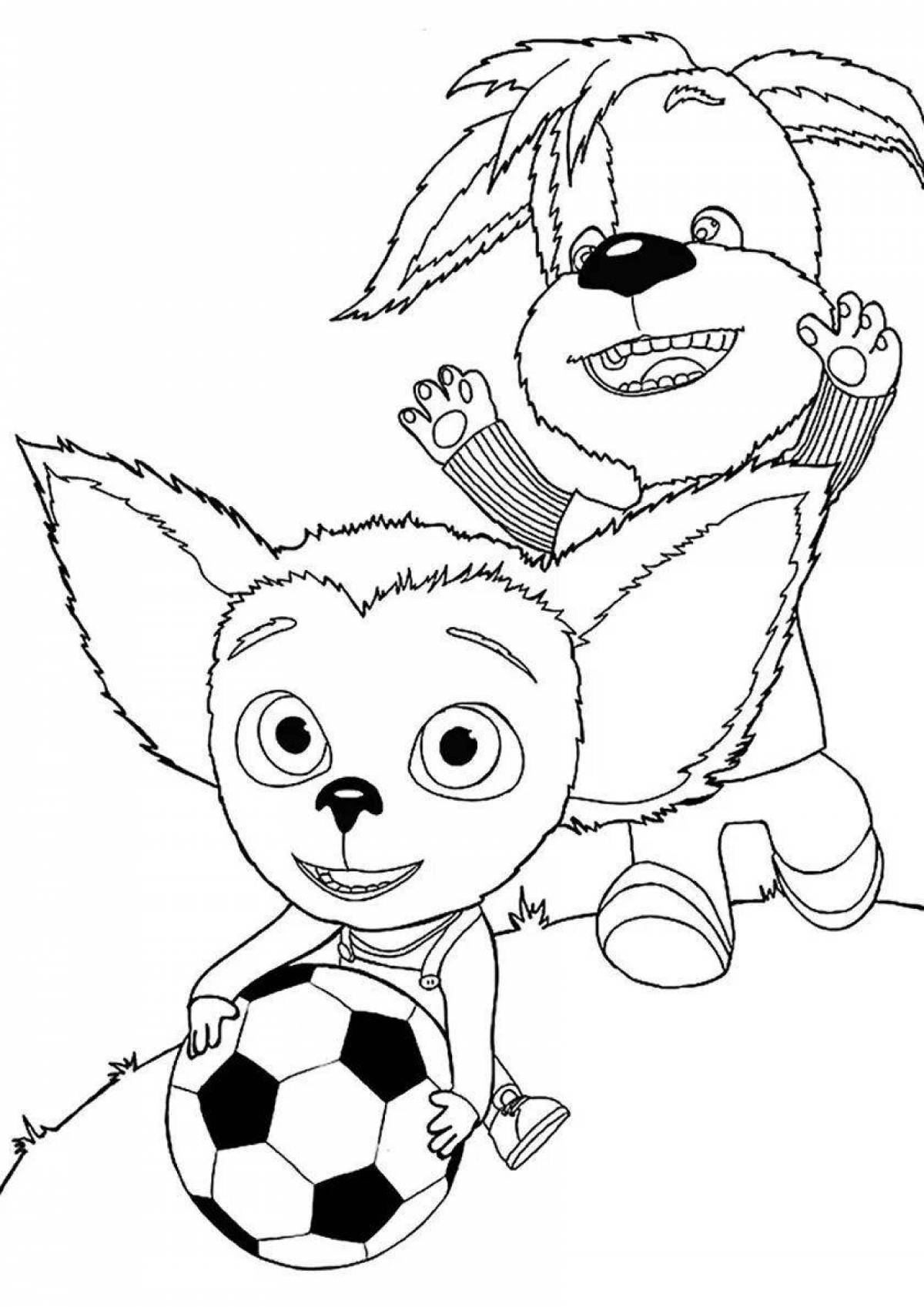 Fancy barboskins all coloring page