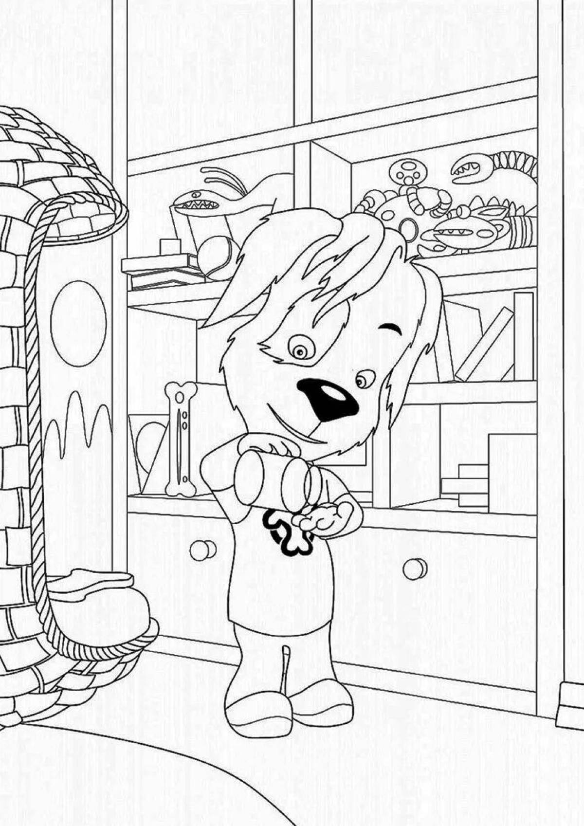 Colored barboskins all coloring pages