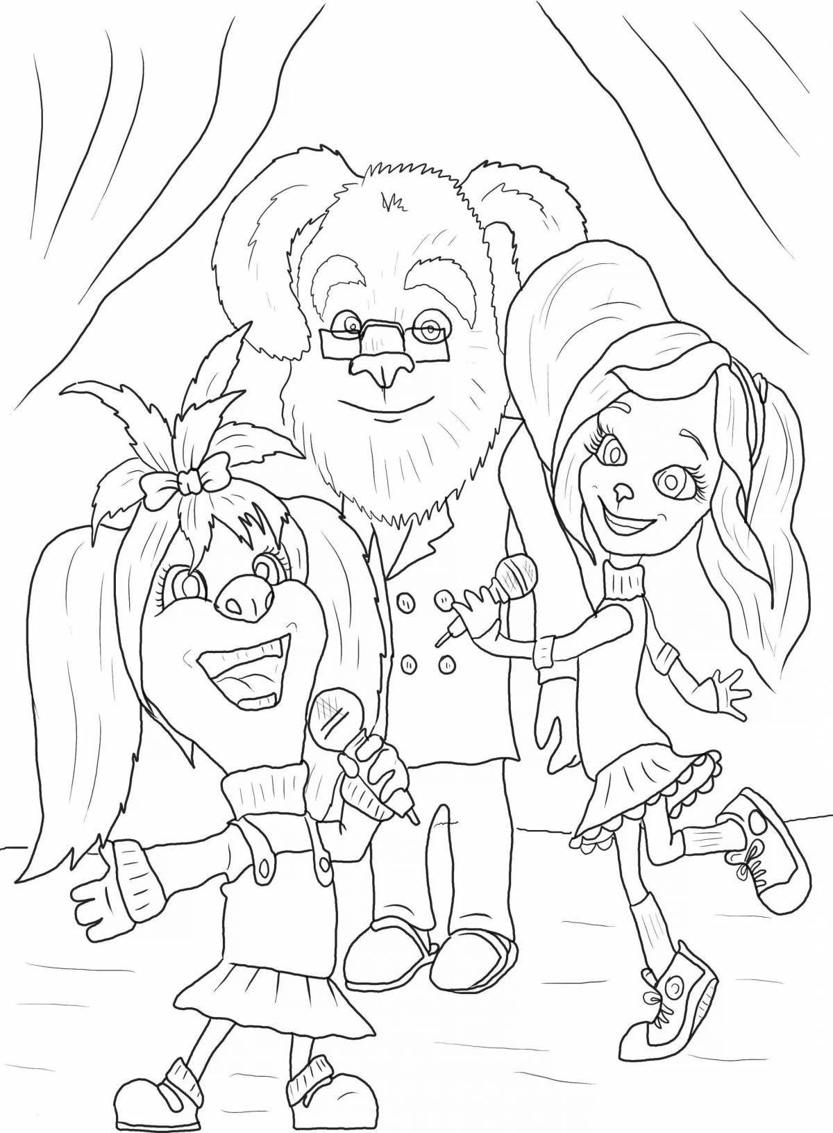 Color-fiesta barboskins all coloring page