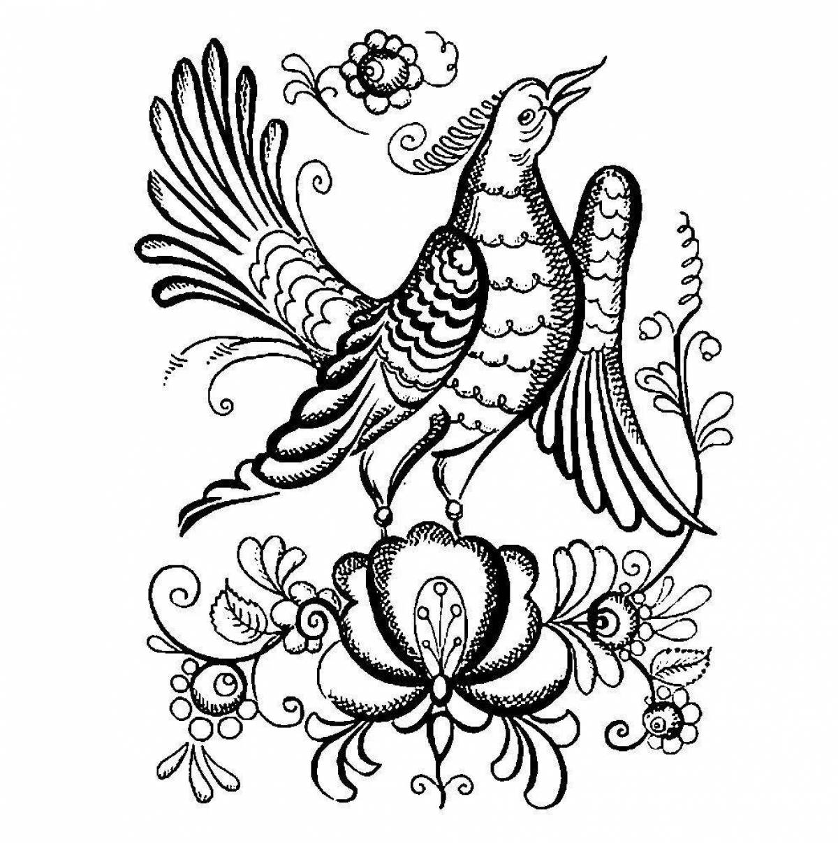 Photo Coloring folk painting