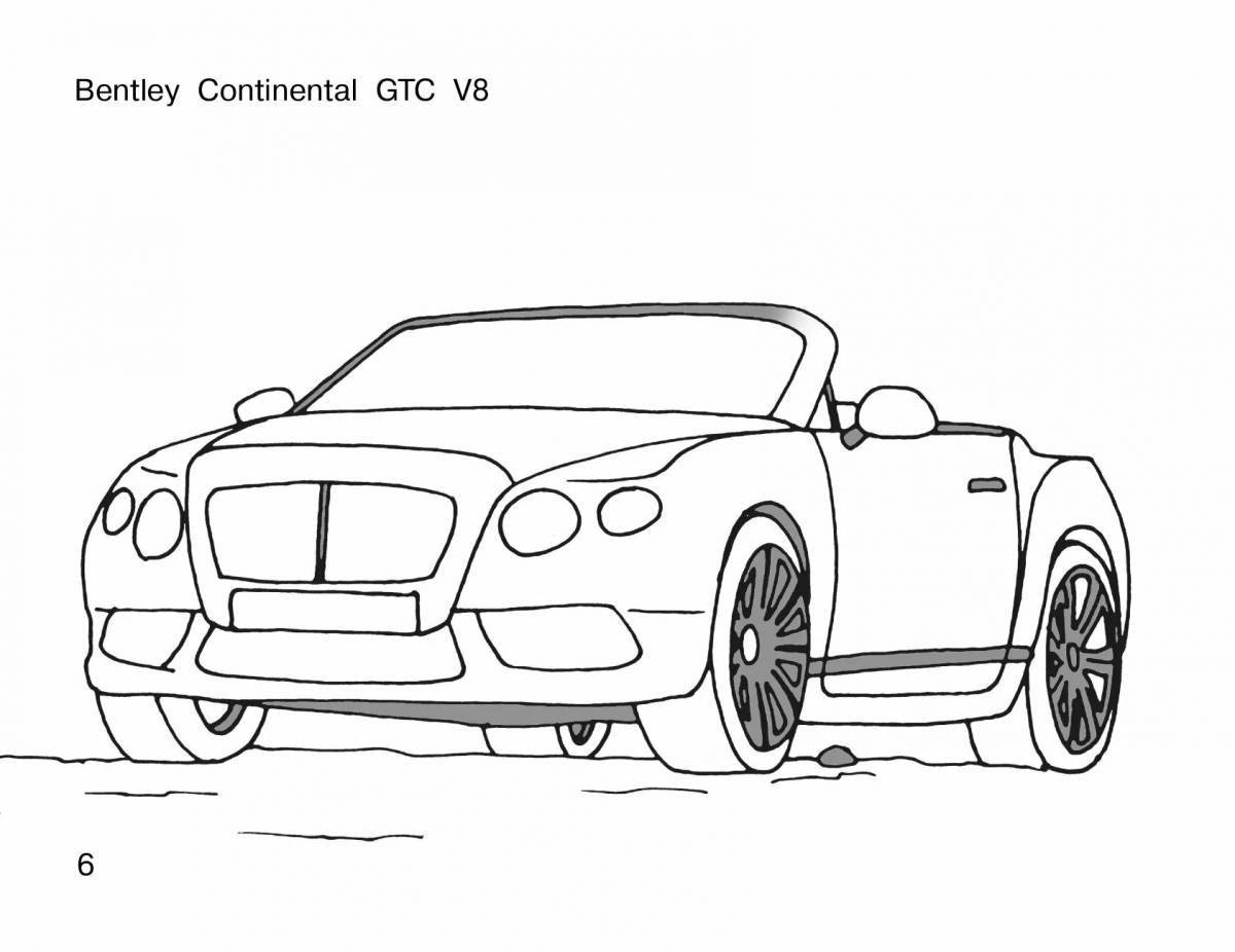 Coloring page amazing car plane