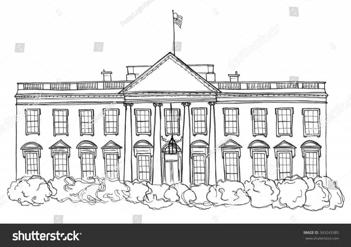 Royal white house coloring book