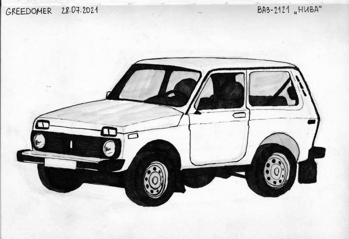 Ваз 2121 Разукрашки - 67 фото