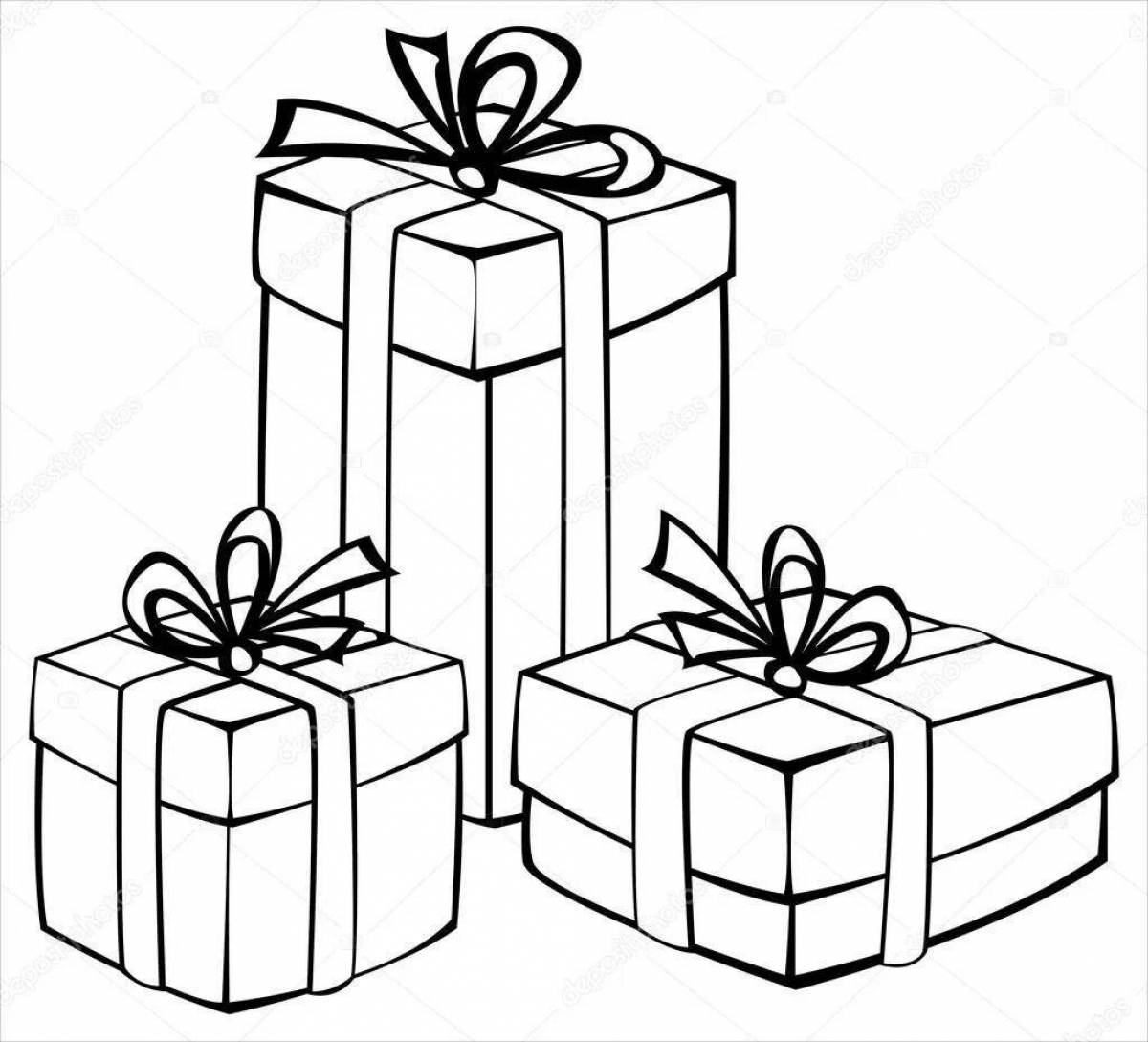 Shining Great Gift coloring page