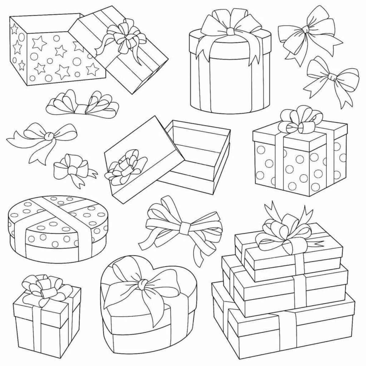 Photo Luxury Grand Gift coloring page