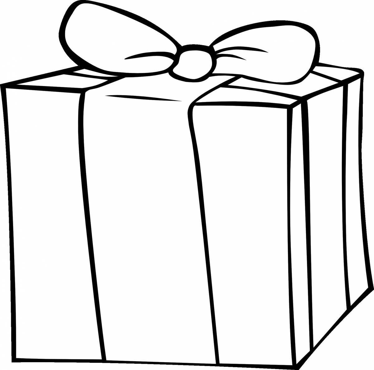 Great Gift Glitter Coloring Page