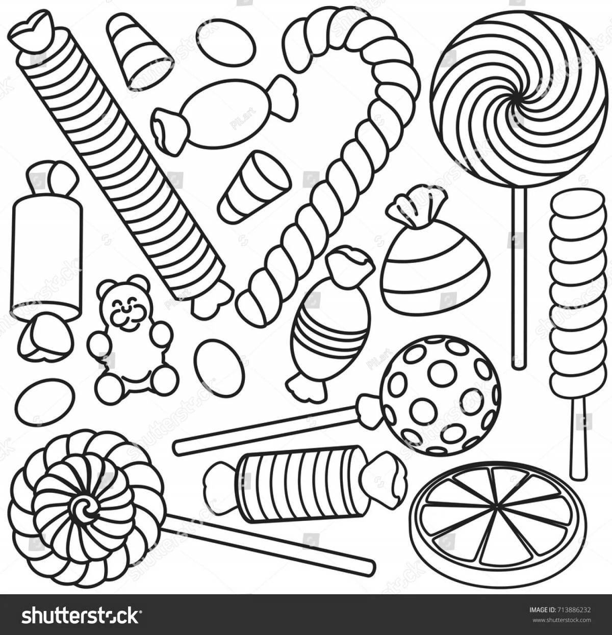Coloring page charming sweet world