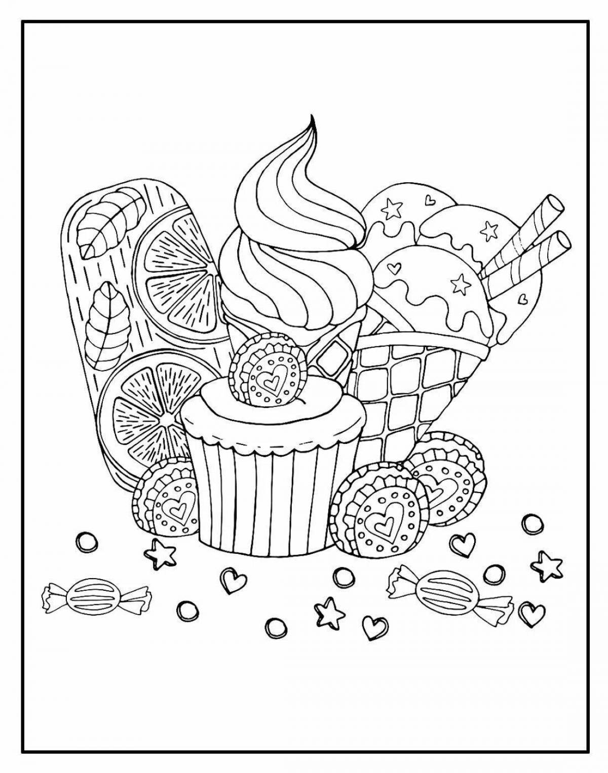 Sweet world shiny coloring page