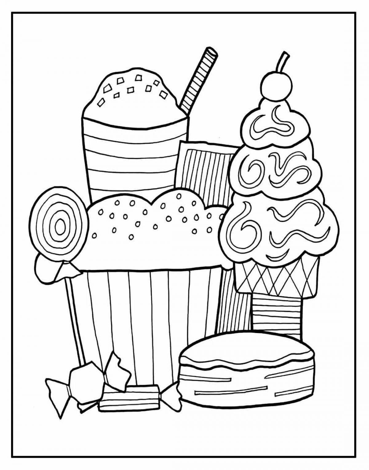 Outstanding sweet world coloring page
