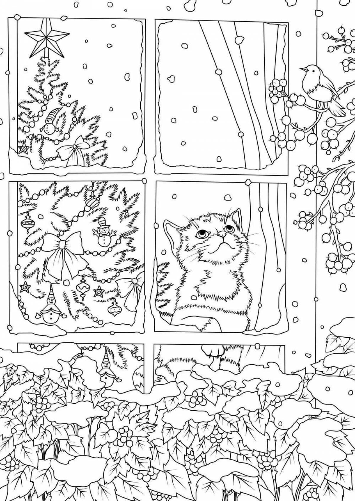 Bright coloring winter is difficult