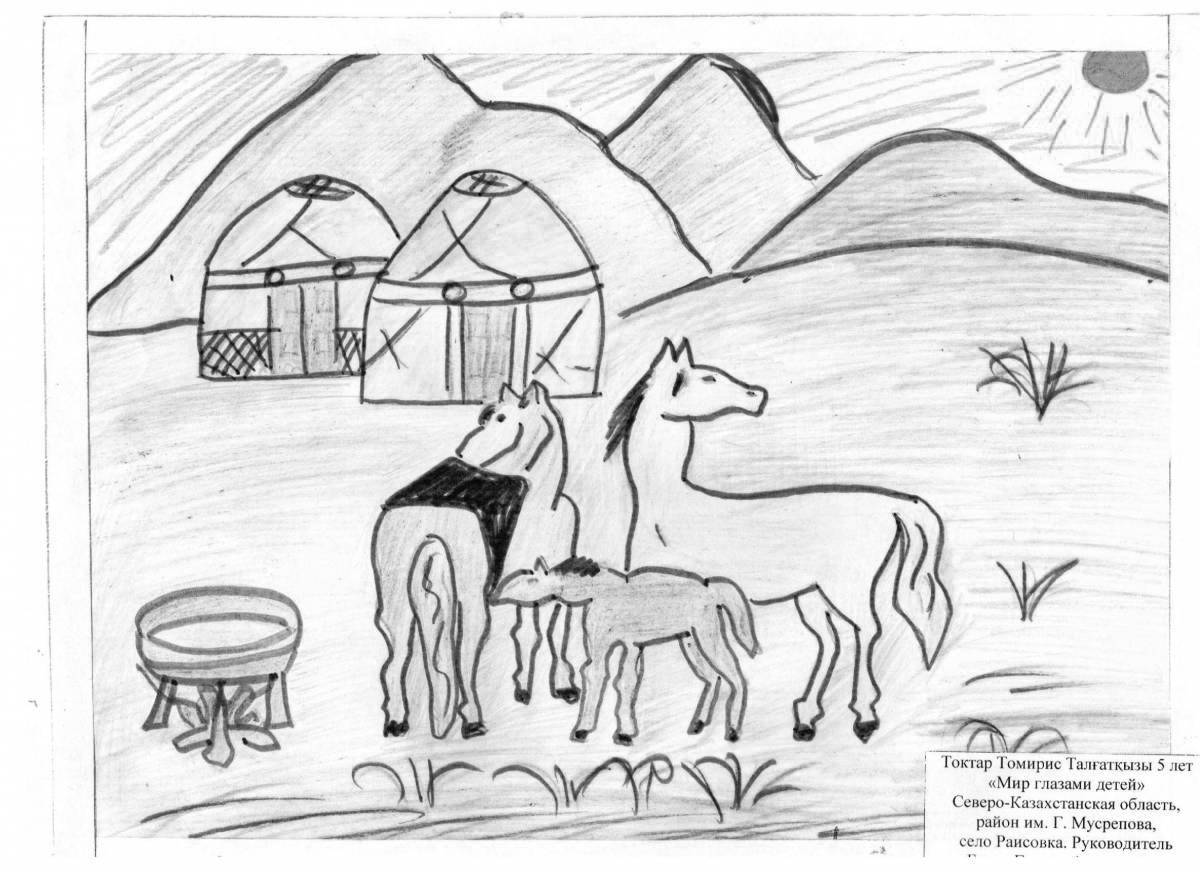 Раскраска Масляная раскраска теплый хлеб